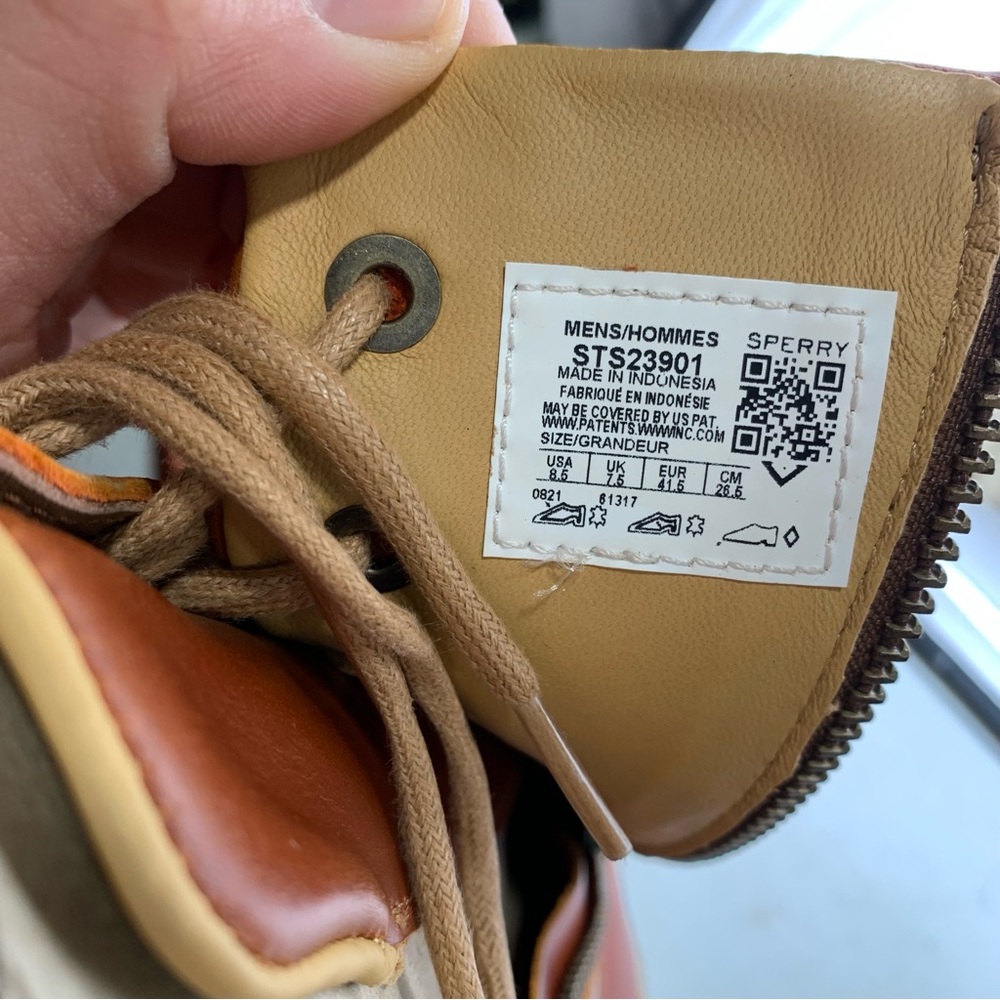 NWB Sperry X John Legend Men's Authentic Chestnut Boots STS23901 size 8.5 vibram - Picture 10 of 10